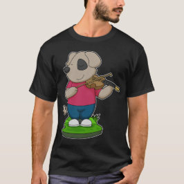 Dog Musician Violin Music T-shirt