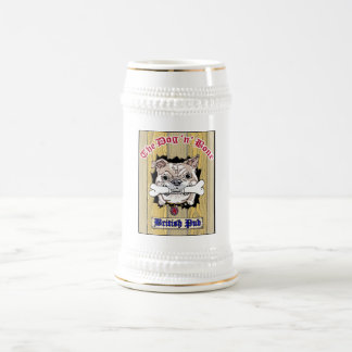 Dog N Bone Beer Stein Logo in Center Bierpul
