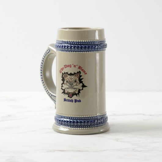 Dog N Bone Stein Rechts Bierpul (Voorkant links)