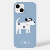 Dog Name Blue Case-Mate iPhone Case (Achterkant)