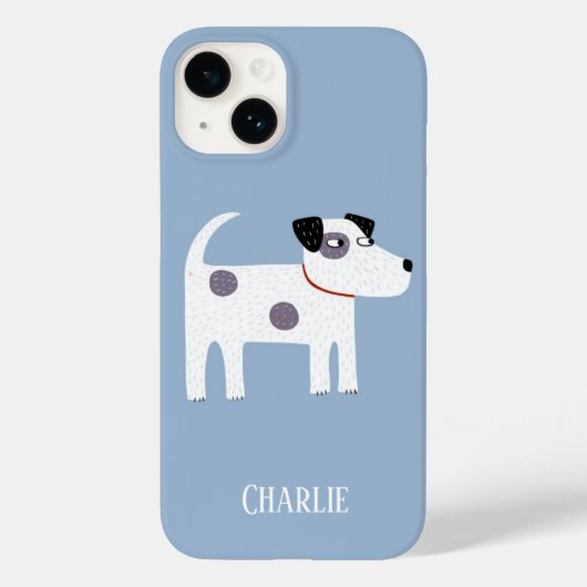 Dog Name Blue Case-Mate iPhone Case (Achterkant)