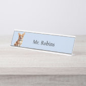 Dog Name Bord Bureau Naambordje (Voorkant)