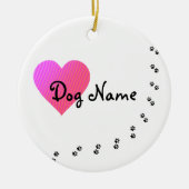 Dog Name Custom Ornament (Voorkant)