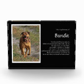 Dog Name en Photo Memorial Fotoblokken (Voorkant)