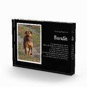 Dog Name en Photo Memorial Fotoblokken (Rechts)