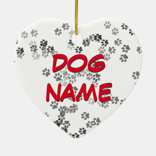 Dog Name Ornament (Achterkant)