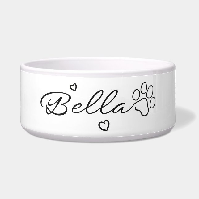 Dog names - Bella Bowl Voerbakje (Voorkant)
