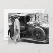 Dog Nanny en Chauffeur, jaren 20 Briefkaart (Voorkant / Achterkant)