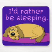 Dog Nap Mousepad (marine) Muismat (Voorkant)