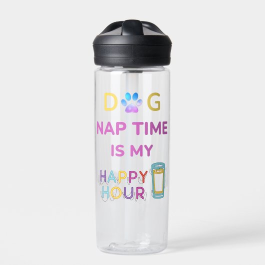 dog nap time is my happy hour waterfles (Voorkant)