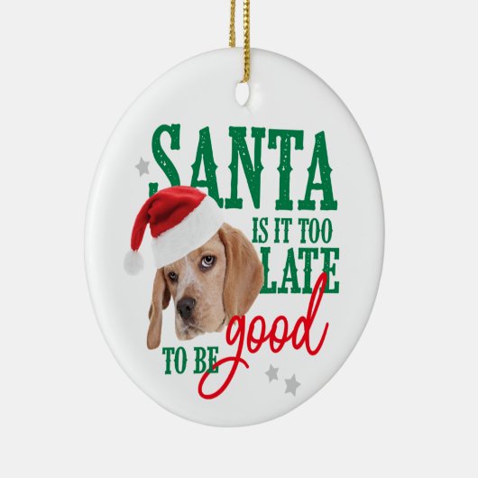 Dog Naughty of Nice Ornament (Rechts)