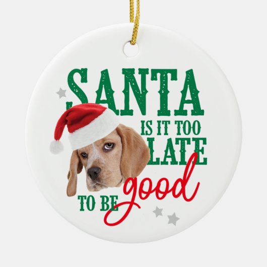 Dog Naughty of Nice Ornament (Voorkant)