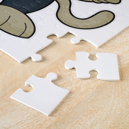Dog Nerd Book Glasses Legpuzzel (Zijkant)