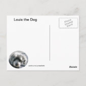 Dog noemde Louis Briefkaart (Achterkant)