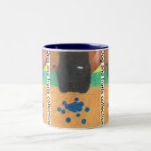 Dog nose and bluberry tweekleurige koffiemok (Center)