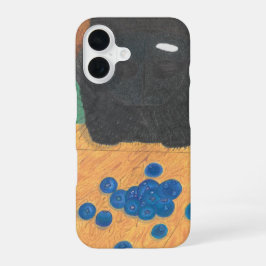 Dog nose and blueberry phone case iPhone 16 hoesje