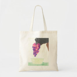 Dog nose and grape bag tote bag