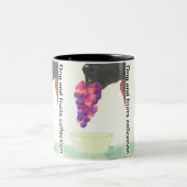 Dog nose and grape  tweekleurige koffiemok (Center)