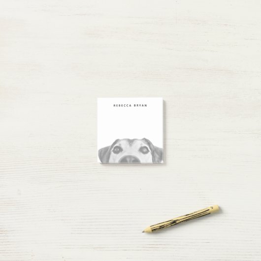 Dog Nose-foto Sniffing Post-it® Notes (Op bureau)