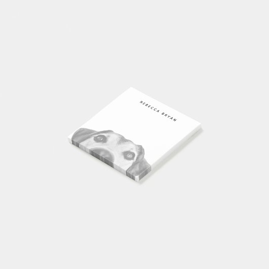 Dog Nose-foto Sniffing Post-it® Notes (Schuin)