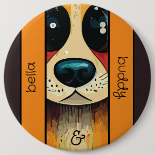 Dog Nose Ronde Button 6,0 Cm