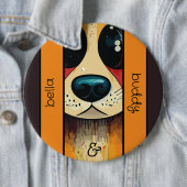 Dog Nose Ronde Button 6,0 Cm (In situ)