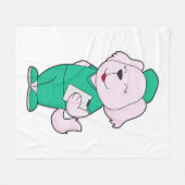 Dog Nurse Fleece Deken (Voorkant (Horizontaal))