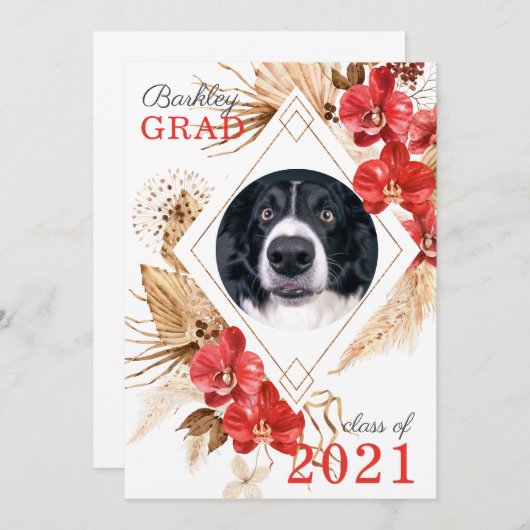 Dog Obedience Class Afstuderen Aankondiging (Voorkant / Achterkant)