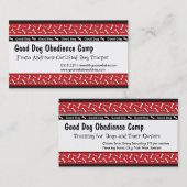 Dog Obedience Classes Dog Trainer Visitekaartjes (Voorkant / Achterkant)