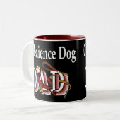 Dog Obedience Dad Tweekleurige Koffiemok (Voorkant links)