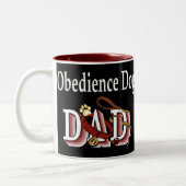 Dog Obedience Dad Tweekleurige Koffiemok (Links)
