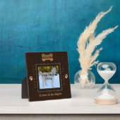 Dog of Cat Memorial Elegant Brown Fotoplaat (Insitu)