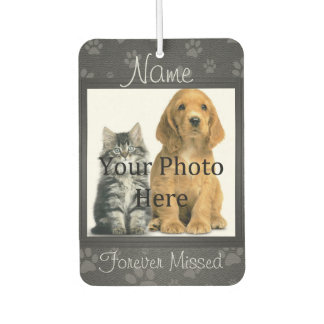 Dog of Cat Paw Prints Pet Memorial to Personalize Luchtverfrisser