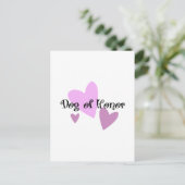 Dog of Honor Briefkaart (Staand voorkant)
