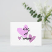Dog of Honor Briefkaart (Staand voorkant)