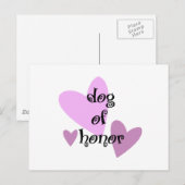 Dog of Honor Briefkaart (Voorkant / Achterkant)