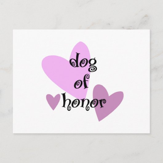 Dog of Honor Briefkaart (Voorkant)