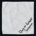 Dog of Honor bruiloft huisdier gepersonaliseerde w Bandana<br><div class="desc">Dit ontwerp kan worden gepersonaliseerd door de Edit optie van het Ontwerp te kiezen. Je kunt ook overdragen naar andere objecten. Neem contact met me op via colorflowcreations@gmail.com of gebruik de chatoptie bovenaan de pagina als u dit ontwerp op een ander product wilt plaatsen of hulp nodig hebt. Bekijk meer...</div>
