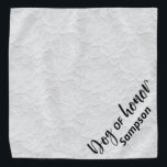 Dog of Honor bruiloft huisdier gepersonaliseerde w Bandana<br><div class="desc">Dit ontwerp kan worden gepersonaliseerd door de Edit optie van het Ontwerp te kiezen. Je kunt ook overdragen naar andere objecten. Neem contact met me op via colorflowcreations@gmail.com of gebruik de chatoptie bovenaan de pagina als u dit ontwerp op een ander product wilt plaatsen of hulp nodig hebt. Bekijk meer...</div>