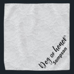 Dog of Honor bruiloft huisdier gepersonaliseerde w Bandana<br><div class="desc">Dit ontwerp kan worden gepersonaliseerd door de Edit optie van het Ontwerp te kiezen. Je kunt ook overdragen naar andere objecten. Neem contact met me op via colorflowcreations@gmail.com of gebruik de chatoptie bovenaan de pagina als u dit ontwerp op een ander product wilt plaatsen of hulp nodig hebt. Bekijk meer...</div>