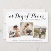 Dog of Honor Change Plans Wedding Announcement Save The Date (Voorkant)