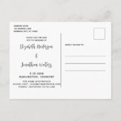 Dog of Honor Dog Wedding Save the Date Aankondigingskaart (Achterkant)