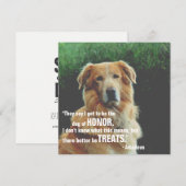 Dog of Honor Funny Pet Save the Date (Voorkant / Achterkant)