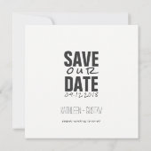 Dog of Honor Funny Pet Save the Date (Achterkant)