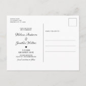 Dog of Honor Pet Wedding Photo Save the Date Aankondigingskaart (Achterkant)