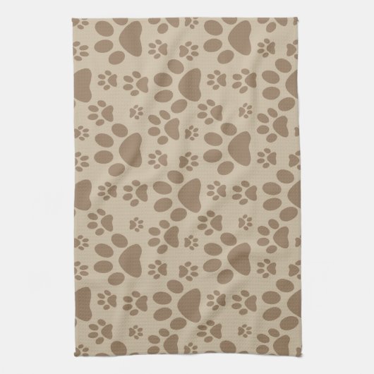 Dog- of kattenschilderafdrukken theedoek (Verticaal)