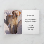 Dog of Puppy bedankt met Aangepaste Foto / Tekst Kaart (Binnen)