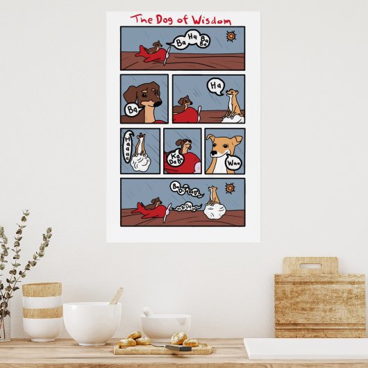 Dog of Wisdom Poster (Keuken)