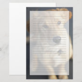Dog omhoog briefpapier (Voorkant / Achterkant)