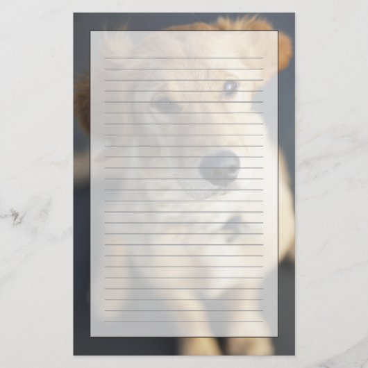 Dog omhoog briefpapier (Voorkant)
